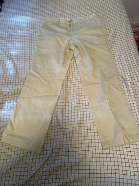 R13 Skinhead Trouser Japanese Fabric Off White Pants Size 30